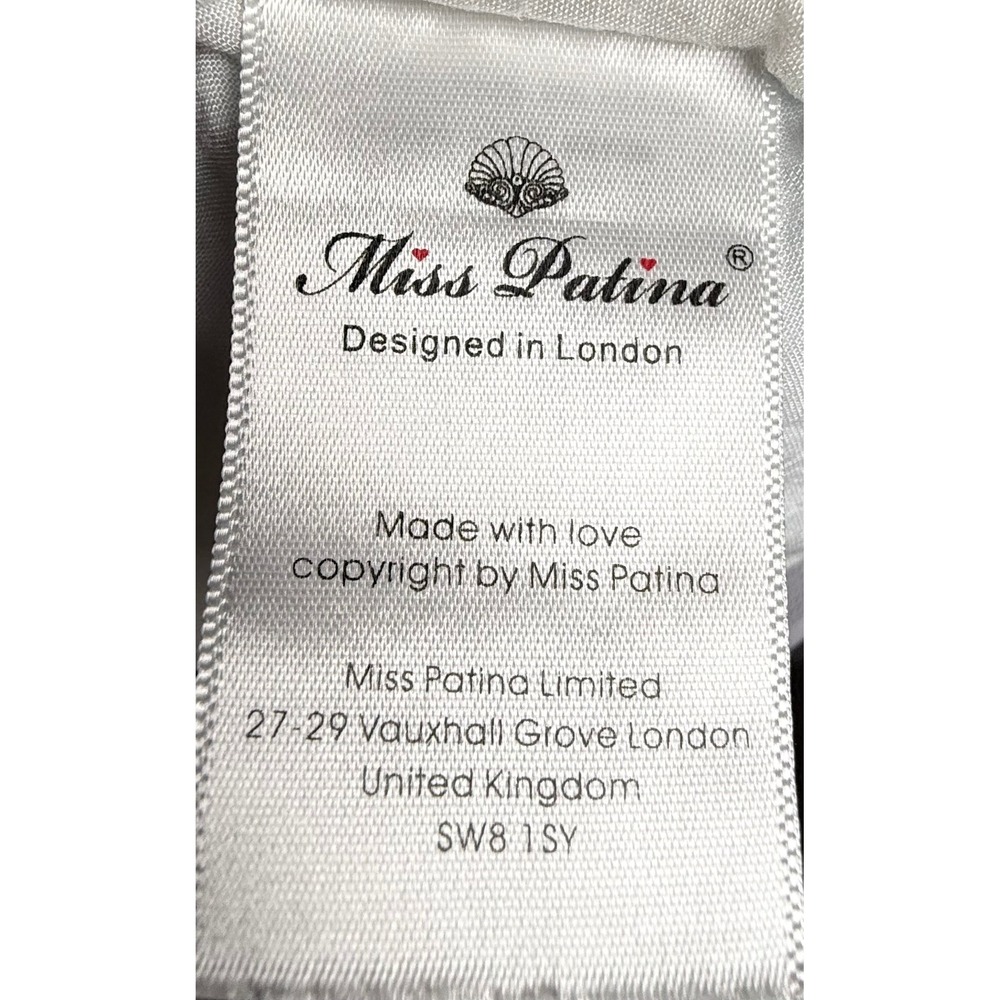 Miss Patina Heaven On Earth Cloud Print Midi Dress Blue White S - Picture 8 of 14